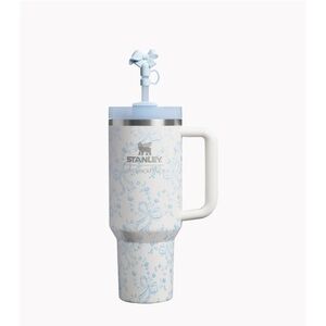 Stanley LoveShackFancy Blue and White Travel Mug